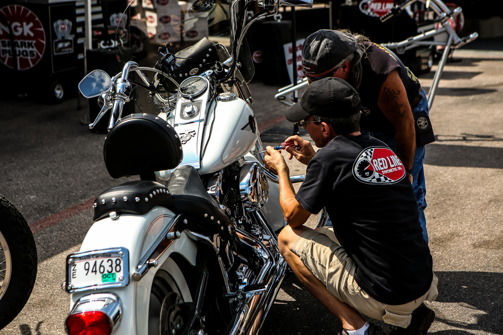 Quick tune up at the Sturgis Motorcycle Rally