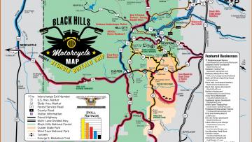 Black Hills Motorcycle Map