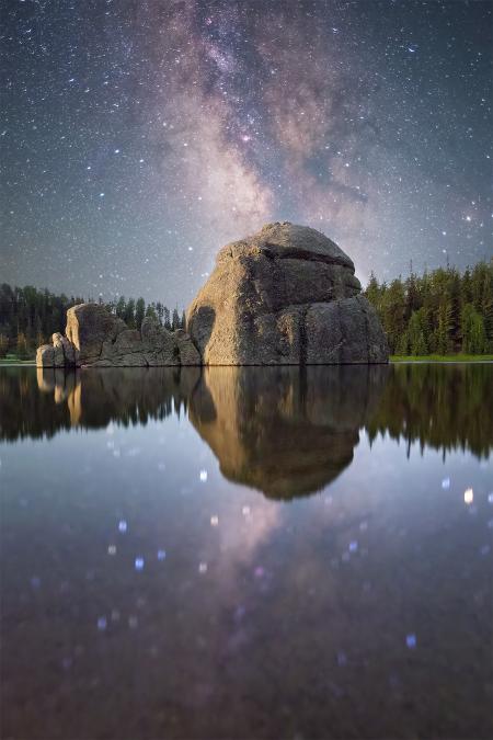 Mirrored Milky Way at Sylvan Lake