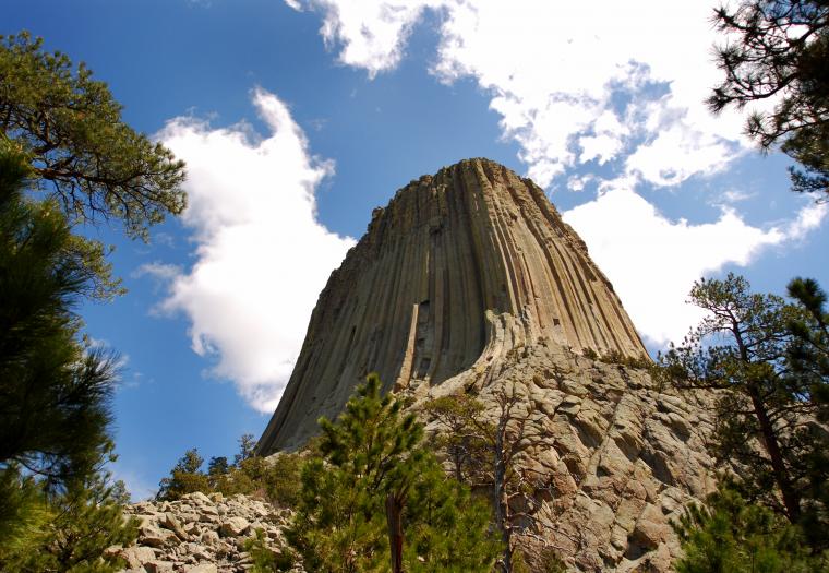 Hiking the base of Devils Tower National Monument